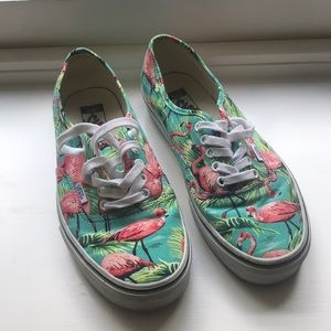 Flamingo Patterned Vans